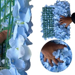 1 Painel de Parede 60x40 Flores Artificiais para Festas e Decoração de Casa - 10