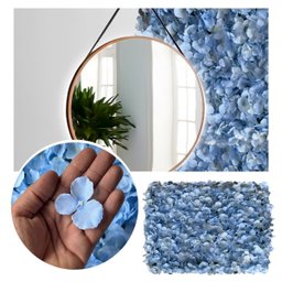 1 Painel de Parede 60x40 Flores Artificiais para Festas e Decoração de Casa - 6