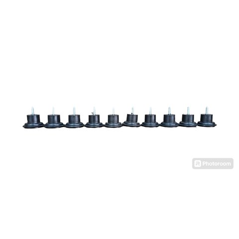 Pé para Sofá 4 Cm Preto Redondo Kit 10 Unidades