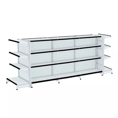 Gondola Centro 137 Fit Ate 3 Metros 2 Ponta Branco 32b Pe Preto