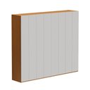 Ver imagem 2 de Guarda-Roupa Casal Madrid 8 Portas 6 Gavetas Freijó/Cinza - Pnr Móveis