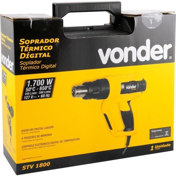 Soprador Térmico Vonder STV1800 Digital 127V - 7