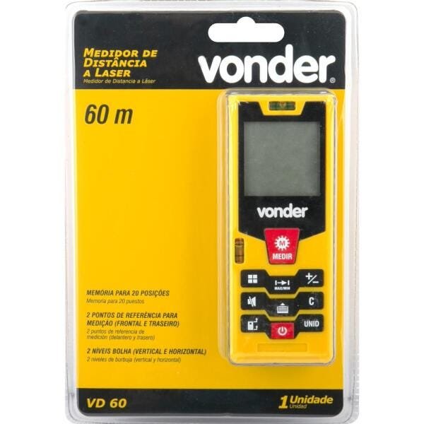 Medidor Distancia Laser Vonder 60 metros VD60 - 8