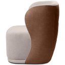 Ver mais imagens de Kit 2 Poltronas para Sala e Escritório Base Giratória Corven Corino Marrom/linho Bege