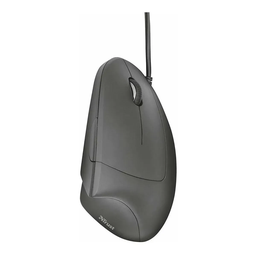 Mouse Vertical Trust Verto Ergonômico com Fio 1600dpi Preto Led Azul - 6