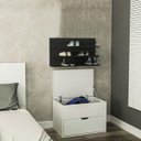 Ver imagem 3 de Sapateira 3 Prateleiras Suspensa Em Mdf - Preto