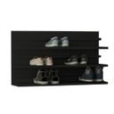 Ver imagem 2 de Sapateira 3 Prateleiras Suspensa Em Mdf - Preto