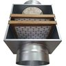 Caixa de Filtragem em Chapa Galvanizada G4 + M5 - Diam: 4" - 100 mm - 3