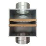 Caixa de Filtragem em Chapa Galvanizada G4 + M5 - Diam: 4" - 100 mm - 2