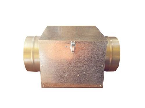 Caixa de Filtragem em Chapa Galvanizada G4 + M5 - Diam: 4" - 100 mm - 5