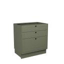 Ver imagem 7 de Cozinha Compacta Modulada 6 Portas 3 Gavetas 100% MDF 1 Tampo Sevilha Verde/Hill