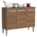 Ver imagem 1 de Balcão Gabinete Armário de Cozinha 3 Portas e 1 Gaveta Rustic Emilly Madesa