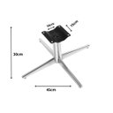Ver imagem 2 de Base Giratória Pés Cromado para Poltrona e Cadeira 30cm Bz Decor