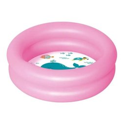 Banheira Piscina Inflável 28 Litros - Rosa - 1