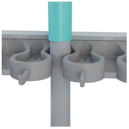 Suporte para Mop e Vassoura cor cinza - 3