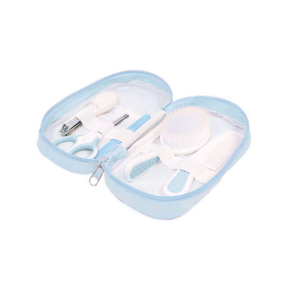 Kit Higiene Buba Cuidados Para Bebê Com Estojo Branco Azul - 2