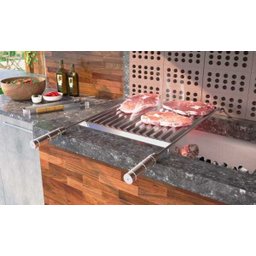 Grelha Profissional Inox com Coletor - 3
