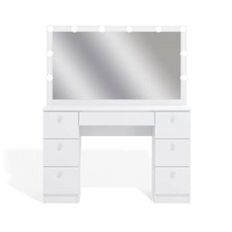 Penteadeira Ditália 7 Gav. Pe-80 Branco com Kit Luz Camarim - 4