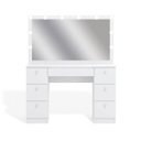 Ver imagem 5 de Penteadeira Ditália 7 Gav. Pe-80 Branco com Kit Luz Camarim