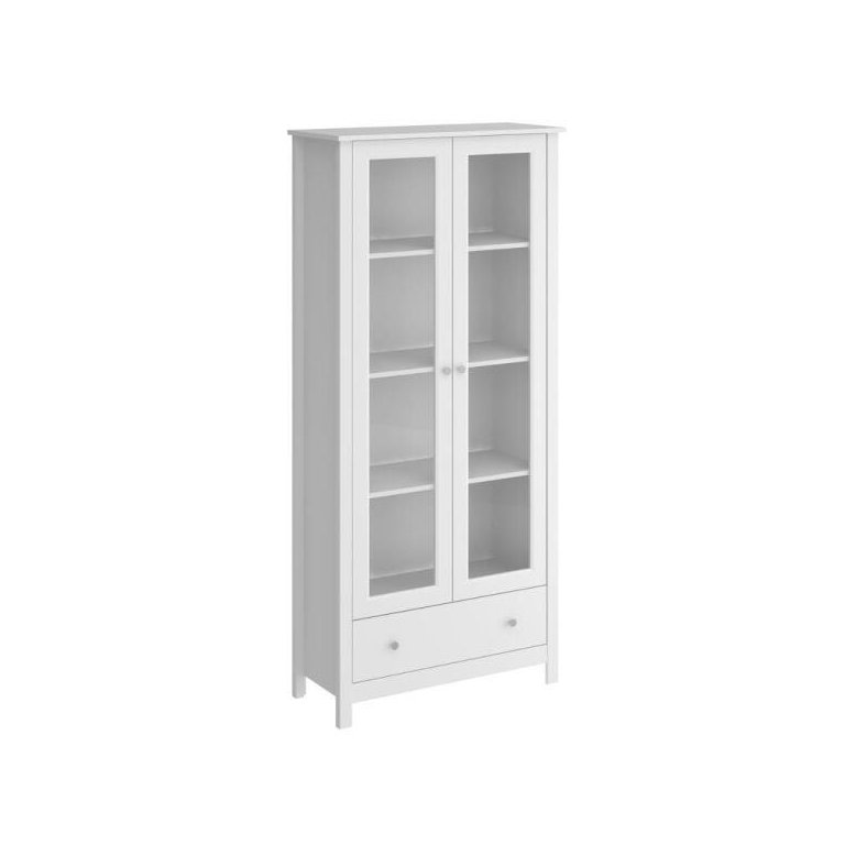 Cristaleira 2 Portas 1 Gaveta Ditália E-954 Branco