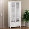 Cristaleira 2 Portas 1 Gaveta Ditália E-954 Branco - 2