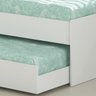 Cama Solteiro Bicama com Estante Ditália BB-28-29 Branco - 9