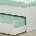 Ver mais imagens de Cama Solteiro Bicama com Estante Ditália BB-28-29 Branco