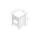 Ver mais imagens de Mesa de Cabeceira Ditália 1 Gaveta 1 Porta DM-114 Branco