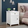 Mesa de Cabeceira Ditália 1 Gaveta 1 Porta DM-114 Branco - 2