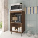 Ver imagem 2 de Balcão Cozinha Multiuso Forno & Micro-ondas Marrom