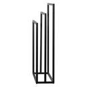 Ver imagem 4 de Porta Toalha para 3 Toalhas Eleganza 50 Cm Metal Preto - Pallazio