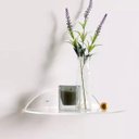 Ver imagem 2 de Prateleira Flutuante Redonda Acrilico Parede Decoração