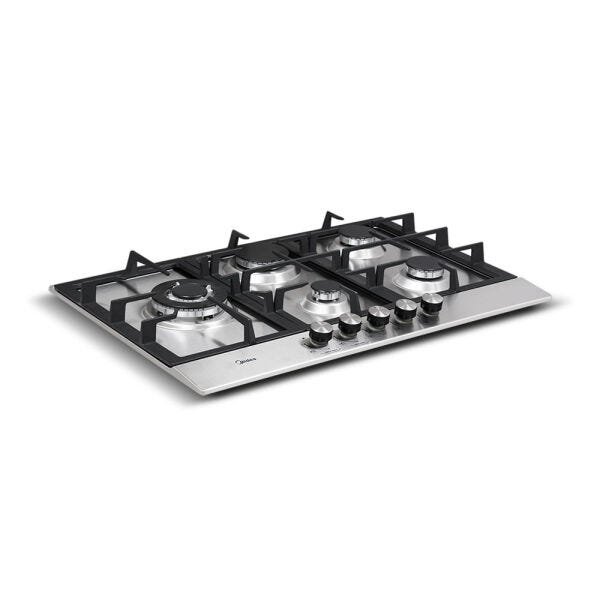 Cooktop Midea 5 Bocas com Tripla Chama Bivolt MadeiraMadeira