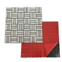 Ver imagem 4 de Pastilha de Vidro Adesiva Kit 30 Uni Parede Cozinha Sala Banheiro Decorativa Moderna Requintado Refo