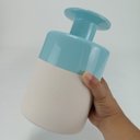 Ver imagem 3 de Vaso Aquamare Decrativo Cachepô Enfeite 23x15x15cm Cerâmica Azul
