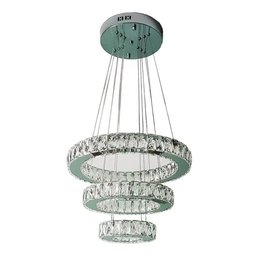 Lustre Cristal Led Aplicativo Smartphone Controle Remoto Redondo - 1