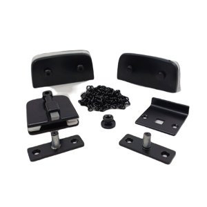 Kit 6 Basculante VA Pequeno Glass Peças kit6 Preto