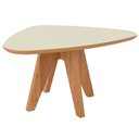Ver imagem 4 de Kit 02 Mesas de Centro e 01 Mesa Lateral Orgânica Selly D03 Off White Freijó - Lyam Decor