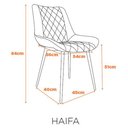 Ver imagem 5 de Cadeira Haifa - Preta Fratini