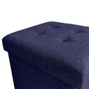Ver imagem 2 de Puff Guarda Volume em Madeira/Tecido Decorativo 40x38cm
