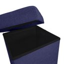 Ver imagem 4 de Puff Guarda Volume em Madeira/Tecido Decorativo 40x38cm