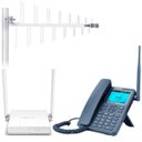 Ver imagem 1 de Kit Internet Rural Modem 4G Externo + Antena Externa Fullband + Roteador Wi-Fi + Cabos de Conexão