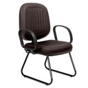 Ver imagem 1 de Cadeira Diretor Costura H Pé Sky C/braços Marrom