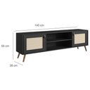Ver imagem 2 de Rack Viena 140cm Preto