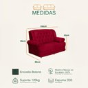 Ver imagem 3 de Sofá 1,50m 2 Lugares Suede Filadélfia