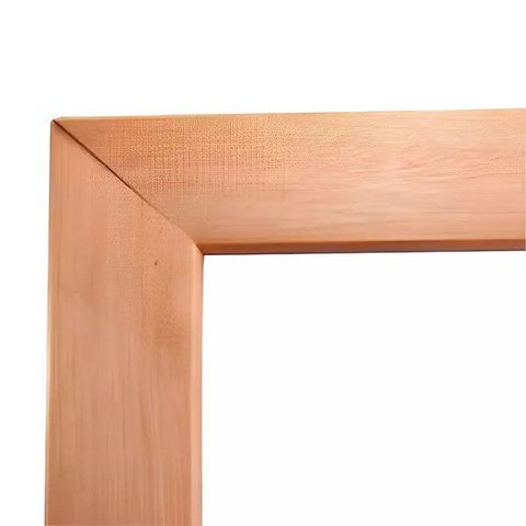 Guarnição / Alizar para Portas de Madeira Lisa de Eucalipto de 7 cm