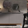 Buffet 4 Portas Flow Cinza - Ej Moveis - 2