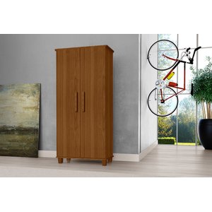 Armário Organizador 2 Portas Berlim Carvalho New - Luapa