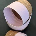 Ver imagem 5 de Jogo 3 Cestos Fibra Natural Algodão Rosa Organizador Multiuso