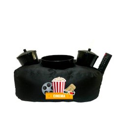 Almofada Porta Pipoca Cinema Movie:Liso/Preto - 1